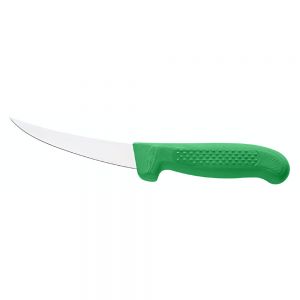Caribou Ultragrip Boning Knife - Curved Semi-Flexible Blade - 15cm/6" - Green