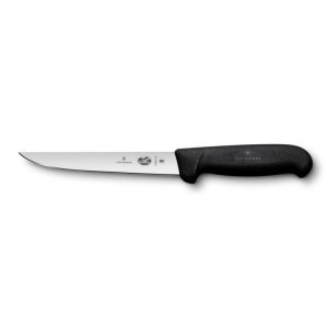 Victorinox Boning Knife - Straight Wide Blade - 13cm/5" - Black