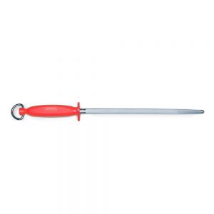 Egginton Fine Cut Round Sharpening Steel - 30cm/12" - Red