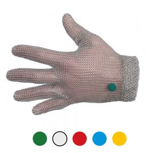 Manulatex WILCO Spring Fastening Chainmail Glove without Cuff - Left Hand (Reversible)