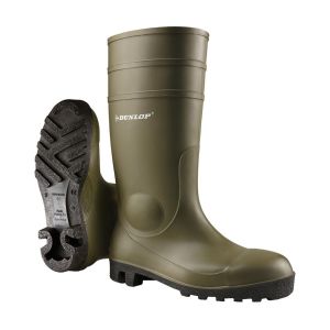 Dunlop Protomastor Full Safety Wellington Boot - Green