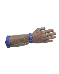 Manulatex GMT Chainmail Glove with Nylon Strap - Long Cuff - Ambidextrous - Various Sizes