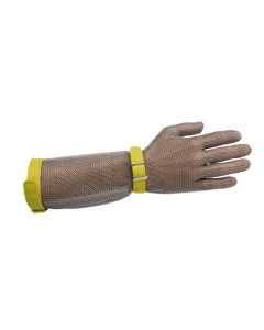 Manulatex GMT Chainmail Glove with Nylon Strap - Long Cuff - Ambidextrous - XLarge