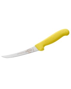 Caribou Ultragrip Curved Rigid Boning Knife  - 12cm/5" - Yellow