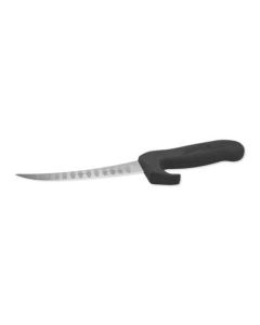 Caribou Scalloped Trimming / Filleting Knife - Medium Handle - 16cm - Black