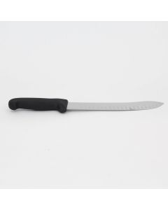 Caribou 25cm Steak Knife with Scalloped Blade Black