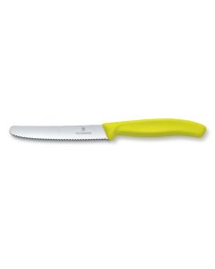 Victorinox Tomato/Utility Knife - Serrated Edge - 11cm/4" - Yellow