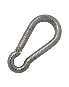 Stainless Steel Carbine Snap Hook - 8mm x 80mm (Each)