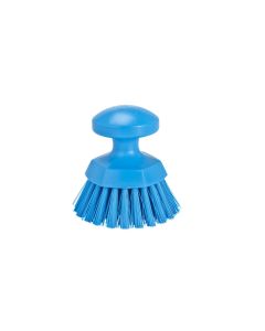Vikan Round Hand Scrub - 110mm - Hard - Blue
