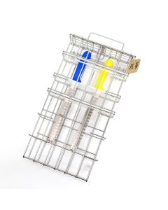 Lockable Knife Basket (6 Knives, 2 Steels)