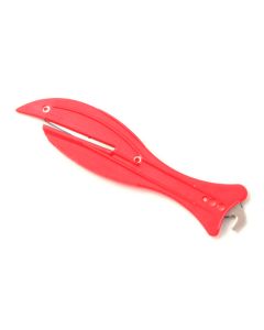 Fish 600M Food Contact Approved Safety Knife - Metal Detectable w/o Hook - Red