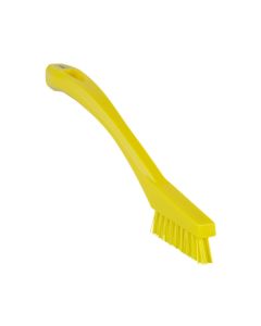 Vikan Detail Brush - 205mm - Very Hard - Yellow