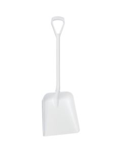 Large White Hygiene Shovel with D-Grip 