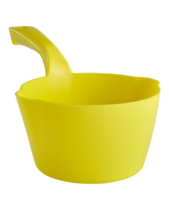 Vikan Round Bowl Scoop - 1 Litre - Yellow