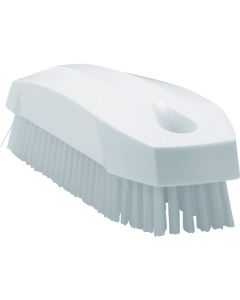 Vikan Hand Brush S / Nailbrush - 130mm - Hard - White