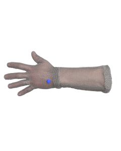 Manulatex GCM Chainmail Glove with Plastic Strap - Long Cuff - Ambidextrous - Various Sizes