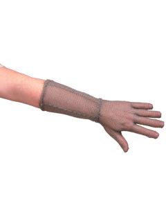 Cut Resistant Chainmail Glove - 190mm Long Cuff - Large