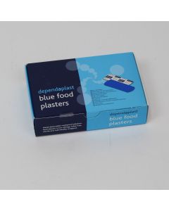 100 x Blue Food Area Plasters