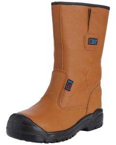 Supertouch Leather Safety Rigger Boots with Fur Lining