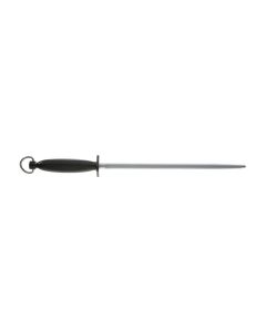 Egginton Dual Cut Round Sharpening Steel - 30cm/12" - Black