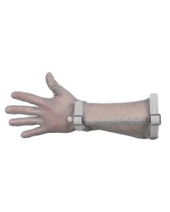 Manulatex GCM Long Cuff Chainmail Glove with Plastic Strap - Small - Right Hand