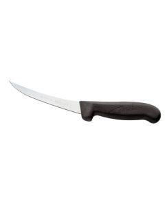 Caribou Boning Knife - Narrow Curved Flexible - 12cm - Black