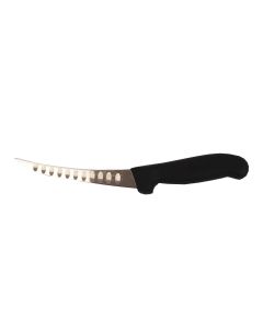 Caribou Boning Knife  - Curved Rigid Scalloped Blade - 15cm/6"