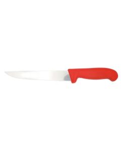 Grippex Boning/Trimming Knife - Straight Blade - 18cm/7" - Red
