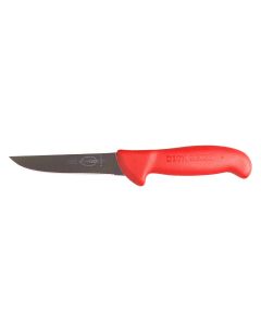F Dick Boning Knife - Straight Blade - 13cm/5" - Red