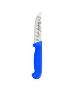 Granton Vegetable Knife - 9cm/3.5" - Blue