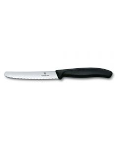 Victorinox Tomato/Utility Knife Serrated Edge - 11cm - Black