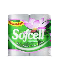 Sofcell Embossed 2ply Toilet Roll - 200 Sheets (10 packs of 4)