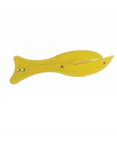 Fish 600M Food Contact Approved Safety Knife - Metal Detectable without Hook - Yellow