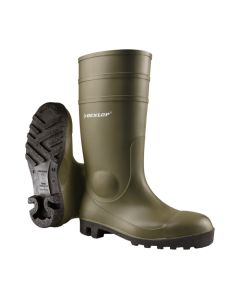 Dunlop Protomaster 142VP Full Safety Wellington Boots - Size 3 - Green