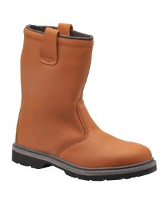 Steelite S1P Safety Rigger Boots - Cold Insulation with Heat Resistant Outsole - Tan - Size 11