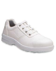 Lace-Up Safety Shoes - White - Size 10