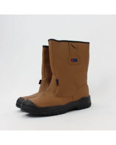 Supertouch Leather Safety Rigger Boots with Fur Lining