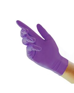 Powder-Free Nitrile Gloves - Purple - Small (10 boxes, 100 per box)