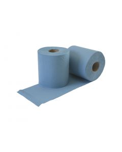 Blue 2-ply Centrefeed Mulit-purpose Rolls (Pack of 6)