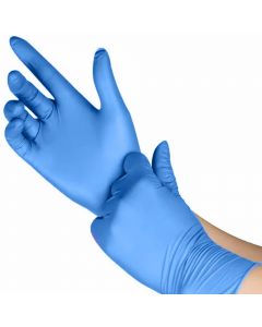 Blue Nitrile Powder–free SafeTouch Disposable Gloves (Case of 1000)