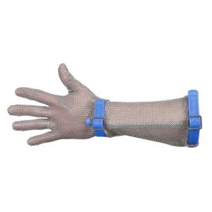Manulatex GCM Chainmail Glove with Plastic Strap - Long Cuff - Ambidextrous - Various Sizes
