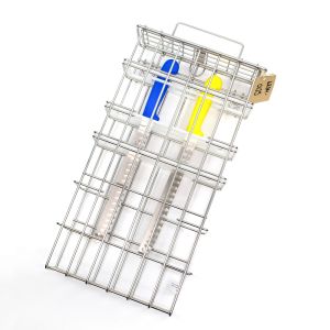 Lockable Knife Basket (6 Knives, 2 Steels)