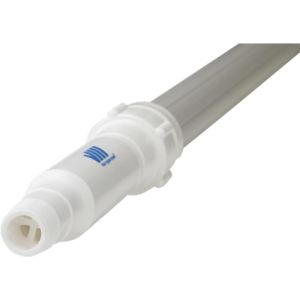 Vikan Aluminium Telescopic Waterfed Handle w/Hose Nozzle - 1600-2780mm - White