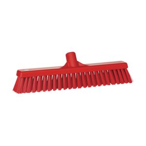 Vikan Broom - 410mm - Soft/Hard - Red