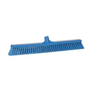Vikan Broom - 610mm - Soft/Hard - Blue