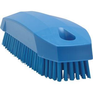 Vikan Hand Brush S / Nailbrush - 130mm - Hard - Blue