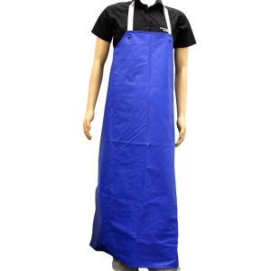 PVC Apron with Halter & Ties - 48" x 36" - Blue