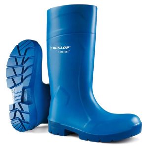 Dunlop Purofort FoodPro Multigrip Safety Wellington Boots - Blue