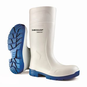 Dunlop Purofort FoodPro Multigrip Safety Wellington Boots - White