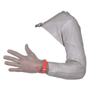 Manulatex GCM Shoulder Length Chainmail Gauntlet Glove with Plastic Strap - Left Hand
